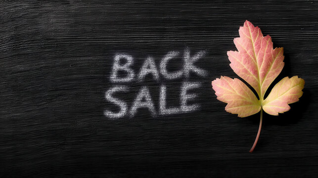Composite image of back to school sale message. A vibrant graphic showcasing autumnal discounts for educational supplies and apparel.