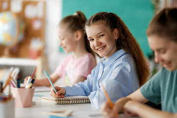 Children are learning in the class