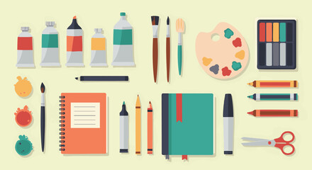 Art Supplies Creative Tools Collection