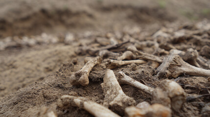 Exploring the Remains: The Significance of Bones in Understanding Ecosystems and Natural History Amidst Soil and Nature's Cycle