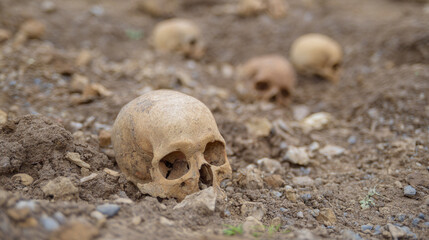 Exploring the Depths of Humanity: An Insight into Unearthed Skulls and Their Cultural Significance in Archaeological Excavations