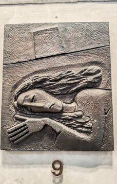 Interior of the Cathedral Church of Our Lady of the Immaculate Conception, informally known as Myeongdong Cathedral. Seoul, South Korea.	