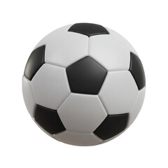 Obraz premium The timeless design of a black and white soccer ball evokes the spirit of competition and athletic achievement.