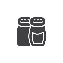 Salt and pepper solid glyph icon