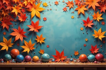 school board with leaves