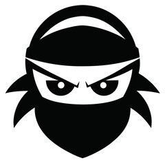 black and white mask