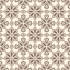 Seamless floral pattern for vintage textile design or decorative backdrop