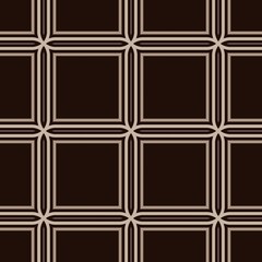 A seamless geometric pattern illustration forms a decorative frame on a vintage textile backdrop