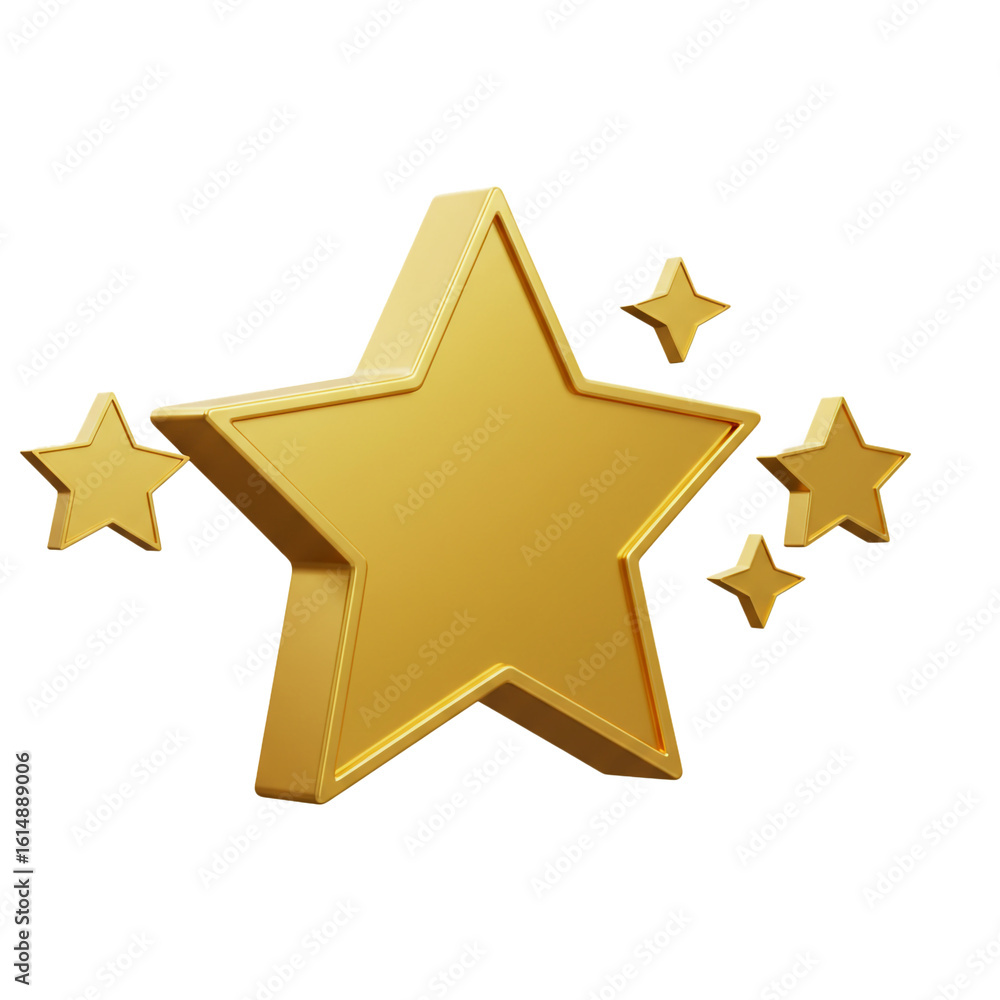 Poster gleaming golden stars shine brightly representing achievement success and recognition in a visually 