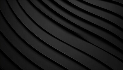 Abstract Black Background with Soft Contour Lines and Matte Surface Texture
