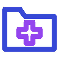 Obraz premium folder two tone icon set