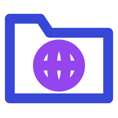 folder two tone icon set