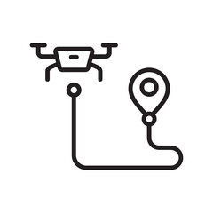 home point drone icon vector design illustration in trendy style