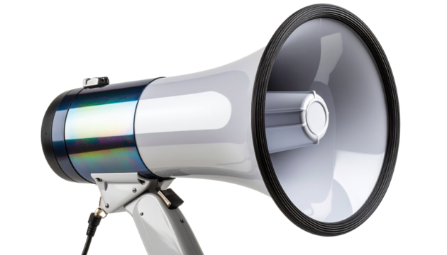 Megaphone on a white background