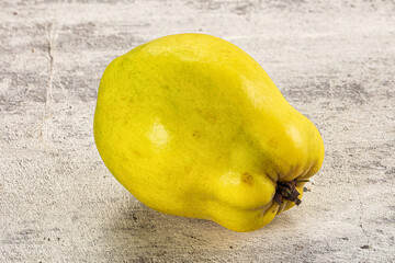 Ripe sweet fresh juicy quince