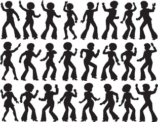 70's dance silhouette