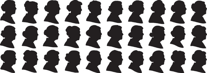 grandma's side profile silhouette
