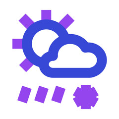weather two tone icon set