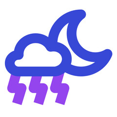 weather two tone icon set