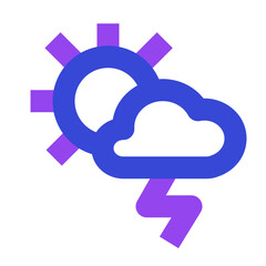 weather two tone icon set