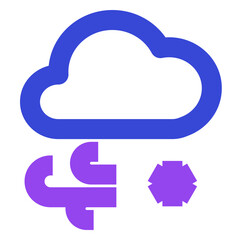 weather two tone icon set