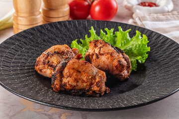 Hot Grilled chicken thigh barbecues