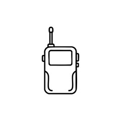 Pet tracking radio device icon for GPS or training systems