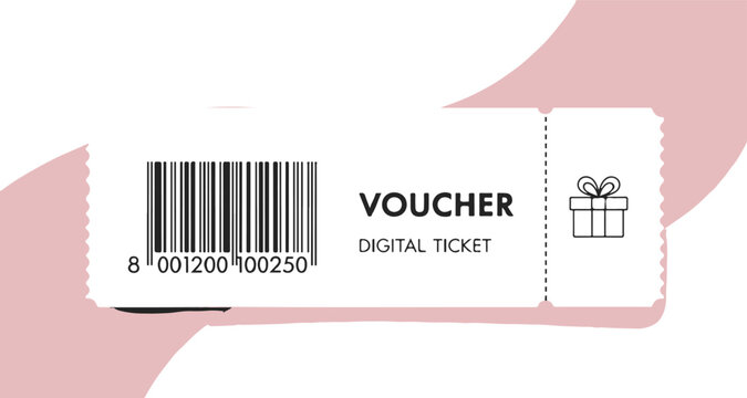 This clean and modern graphic is ideal for e-commerce websites, online promotions, digital gift cards, or marketing materials for retail, beauty, and lifestyle brands.