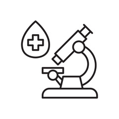 icon, microscope, laboratory, lab, test, research, chemistry, virus, lens, vector, simple, doctor, signs, equipment, graphic, instrument, health, illustration, micro, biology, hospital, symbol, techno