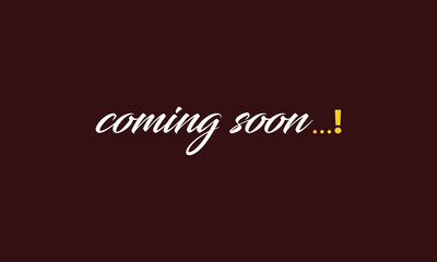 Elegant Coming Soon Poster with Script Typography and Dark Maroon Background for Product Launch or Website Announcement