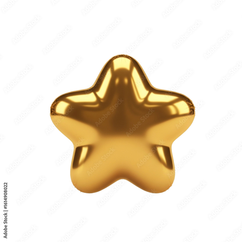 Poster a gleaming golden star shimmers with reflections creating a captivating and elegant visual perfect f
