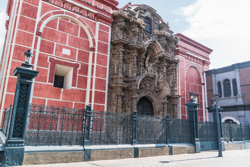 Basilica and Convent of San Agust&iacute;n (Iglesia de San Agust&iacute;n) with its beautiful baroque sculptures