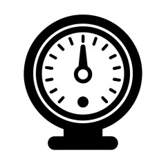 Pressure Gauge Icon Vector Flat and Clean Look
