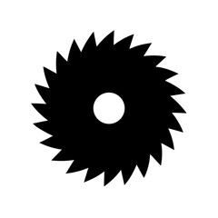 Saw Blade Vector Flat and Clean Look Isolated