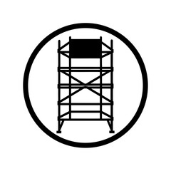 Scaffolding Icon Vector Flat and Clean Look Isolated