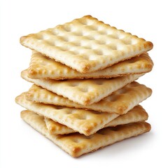 Fototapeta premium Stack of crispy crackers