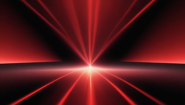 Isolated red spotlight effect on black background. Light show. Light from the top clipart.