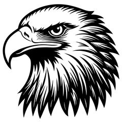 eagle head vector silhouette 