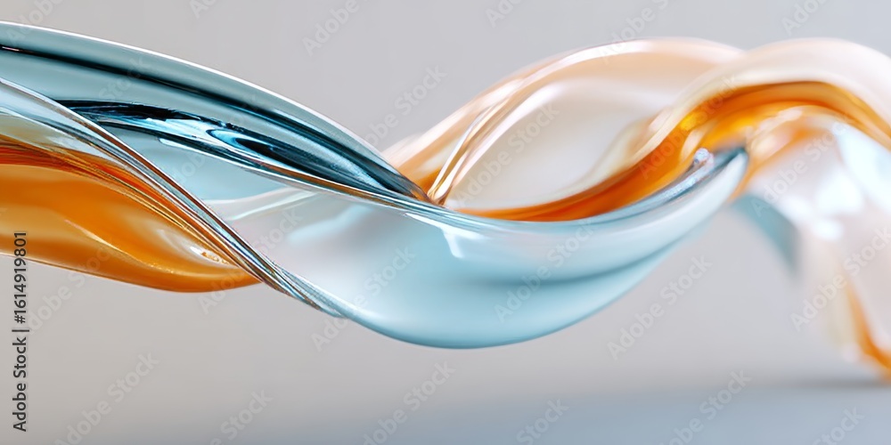 Aufkleber a mesmerizing dance of colors intertwined curves flowing like liquid streams in a vivid display