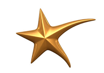 A gleaming five-pointed star crafted from polished gold embodies success, luxury, and top-tier recognition.