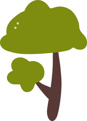 Simple Illustration Of Two Trees