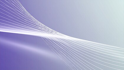 Abstract composition of soft white lines over a lavender-to-gray gradient background with bright light