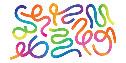 line,flow,color modern flat vector illustration for dynamic motion design vector graphic for creative project