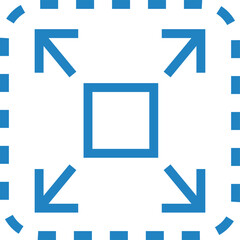 サイズ拡大のアイコンイラスト