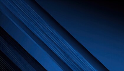 Obraz premium Abstract Navy Blue Geometric Background With Diagonal Lines And Modern Design for Corporate Use