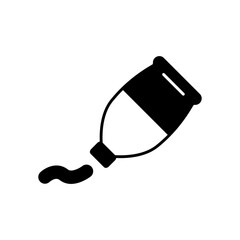 Oil Paint Tube Fill Icon: Artist Painting & Fine Art Medium Symbol