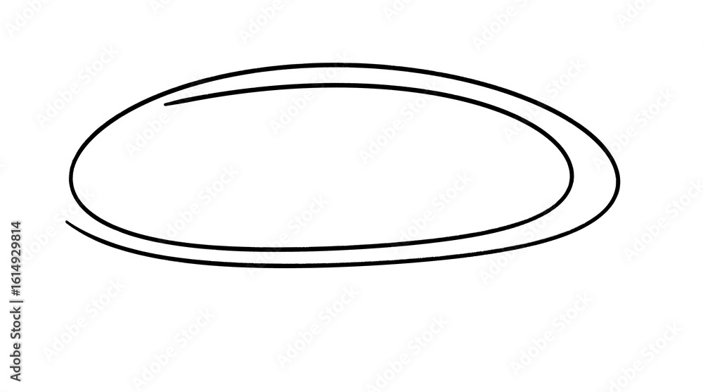 Poster black elliptical shape crafted for graphic design, perfect as text box placeholder element on transp