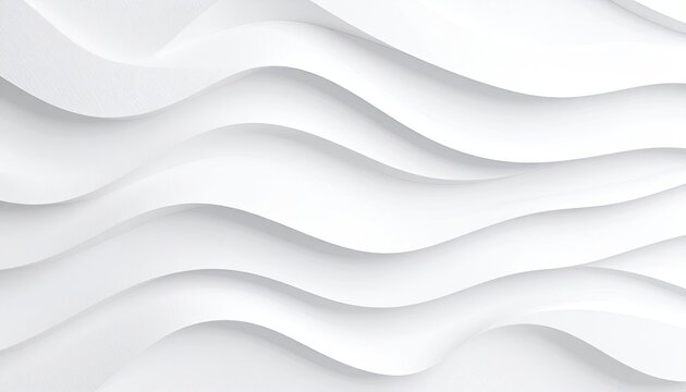 Abstract White Paper Overlapping Waves with Elegant Curves and Shadow Texture Background - Powered by Adobe
