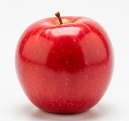 the image displays a very fresh red apple.
