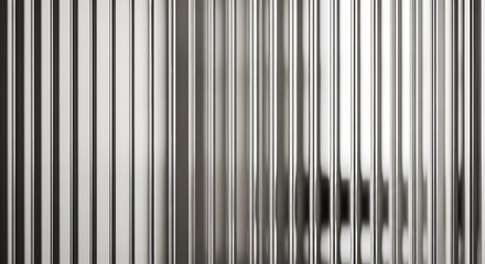 Sleek Corrugated Metal Texture, Abstract, Industrial, Grey, Silver, Metallic, Vertical, Stripes, Modern, Background, Lines, Pattern, Architectural